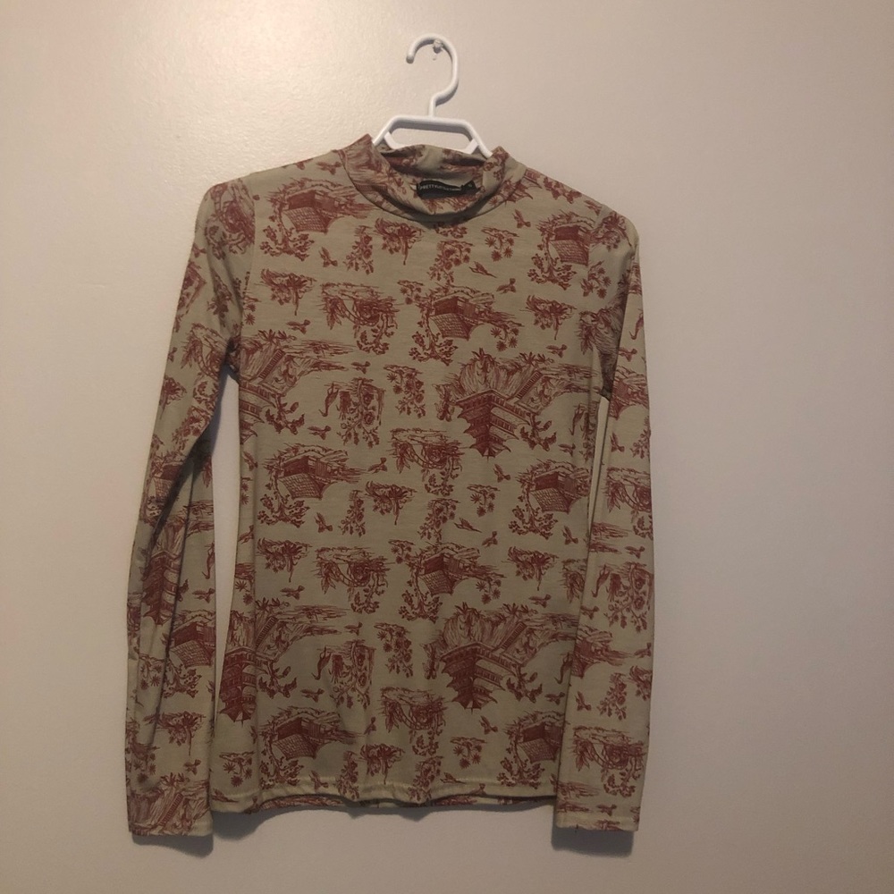 printed long sleeve shirt NWOT
